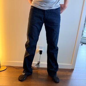 Diesel Men's Deep Indigo Relaxed Jeans 34w 32L